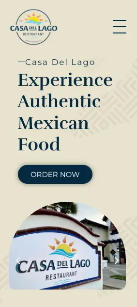 Website mobile design for a Mexican Restaurant, made by the top rated web design agency in Fresno & Visalia, CA